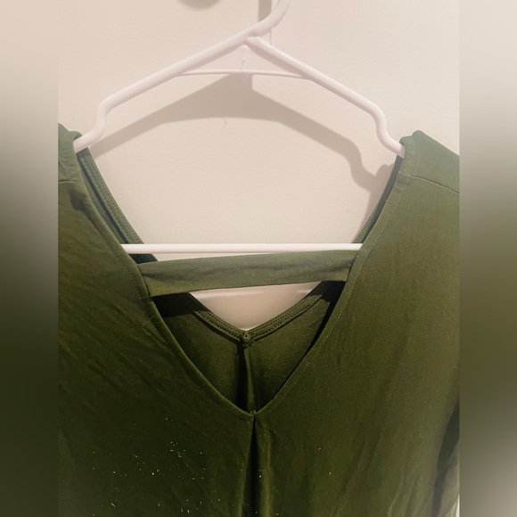 Spring mini green dress - Picture 4 of 5